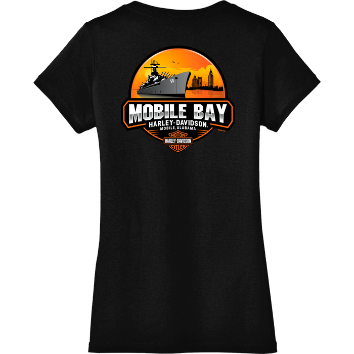 Mobile Bay Logo Women's Short Sleeve Shirt