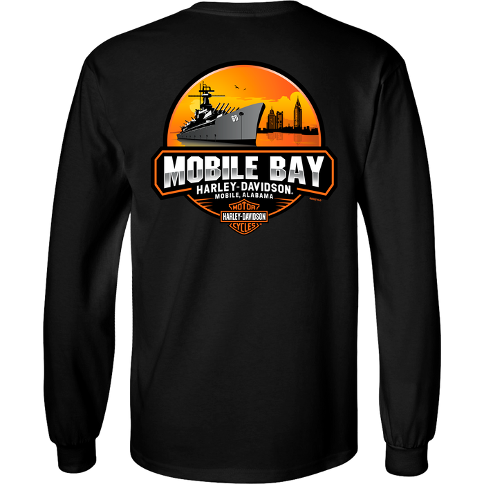 Mobile Bay Logo Men's Long Sleeve Shirt