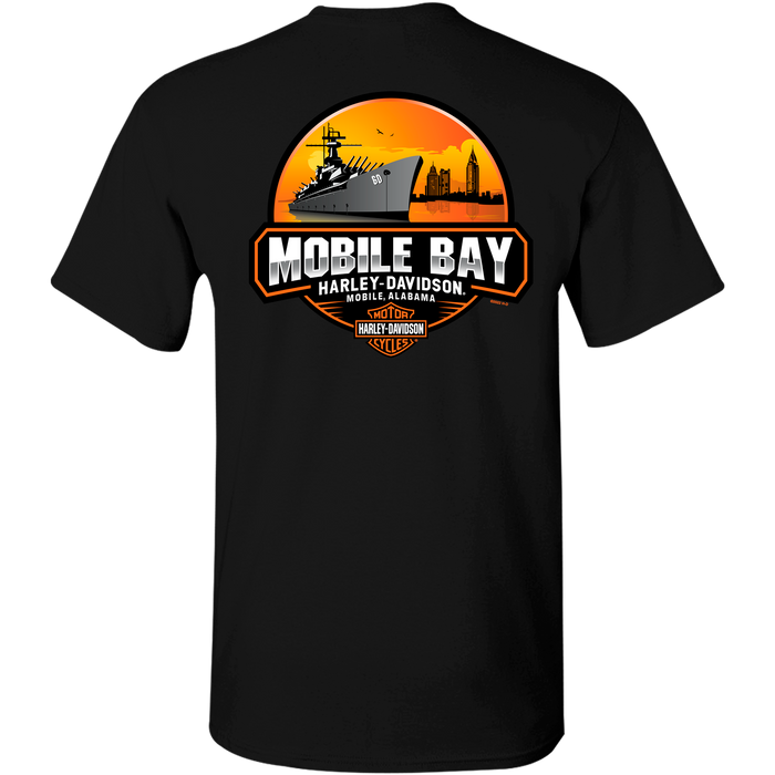 Mobile Bay Logo Men's Short Sleeve Shirt