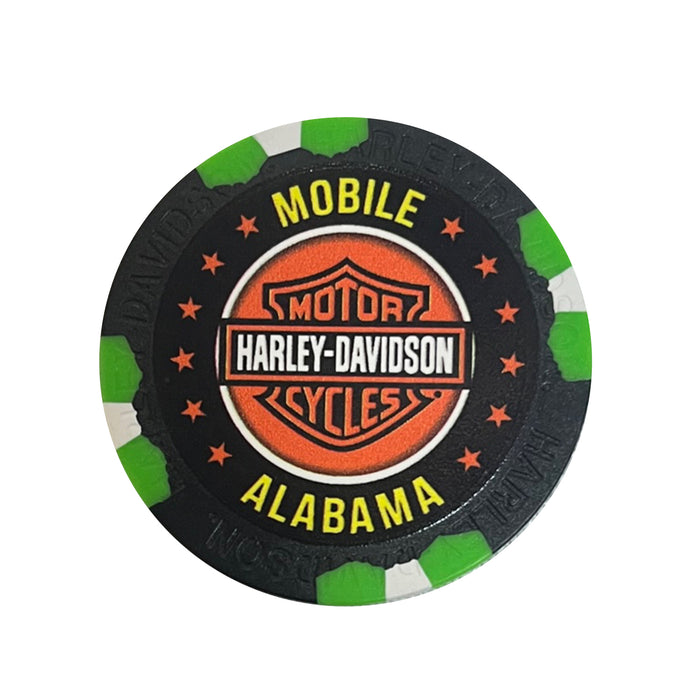 Mobile Bay H-D Beach Poker Chip