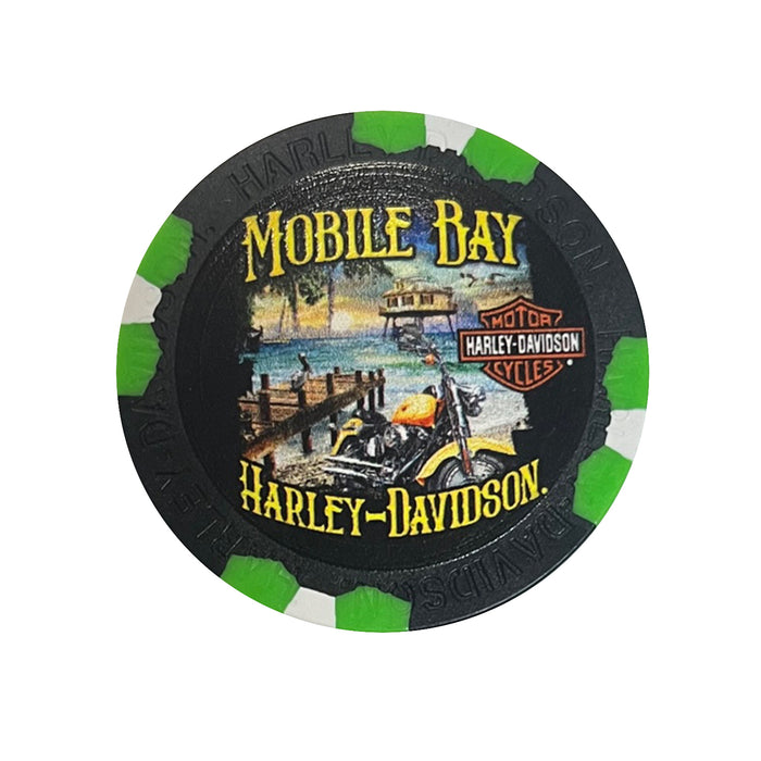 Mobile Bay H-D Beach Poker Chip